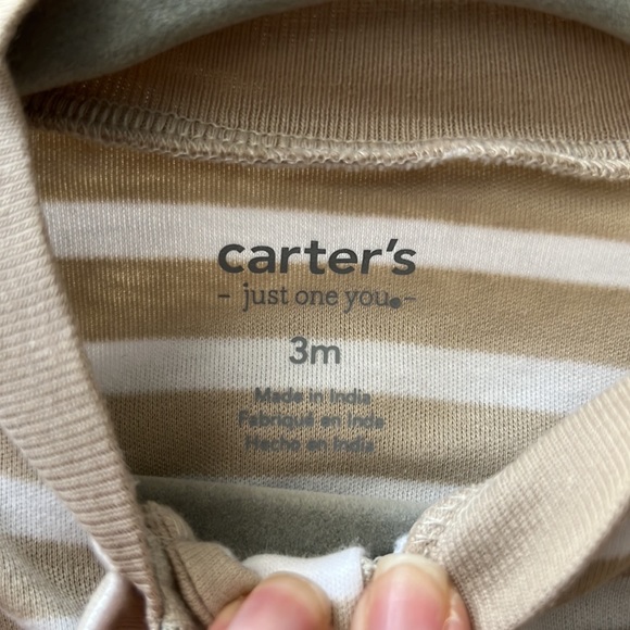 Carter's 3M Long-Sleeve Zippered Footie - Picture 2 of 3